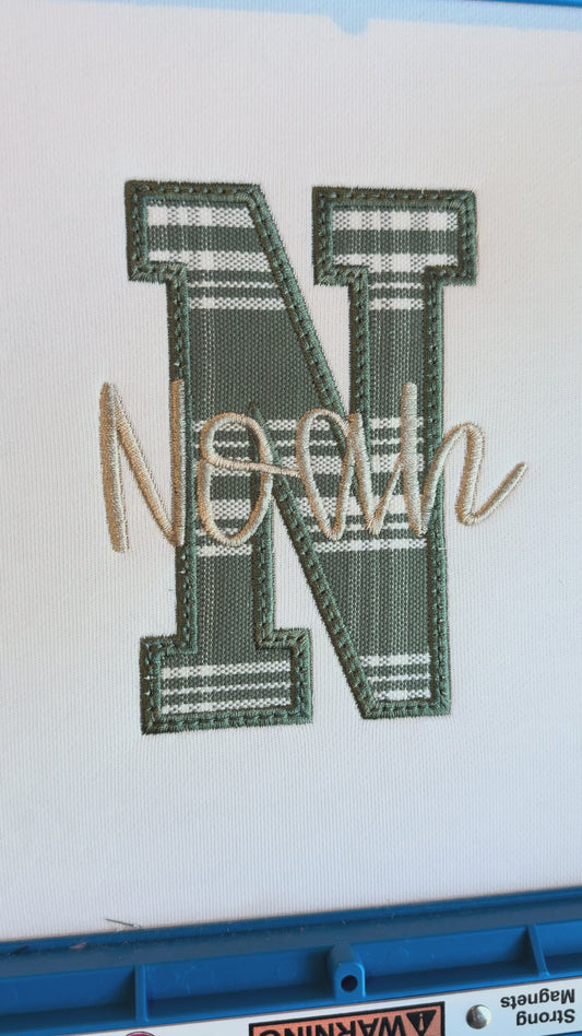 Name Applique Sweatshirt