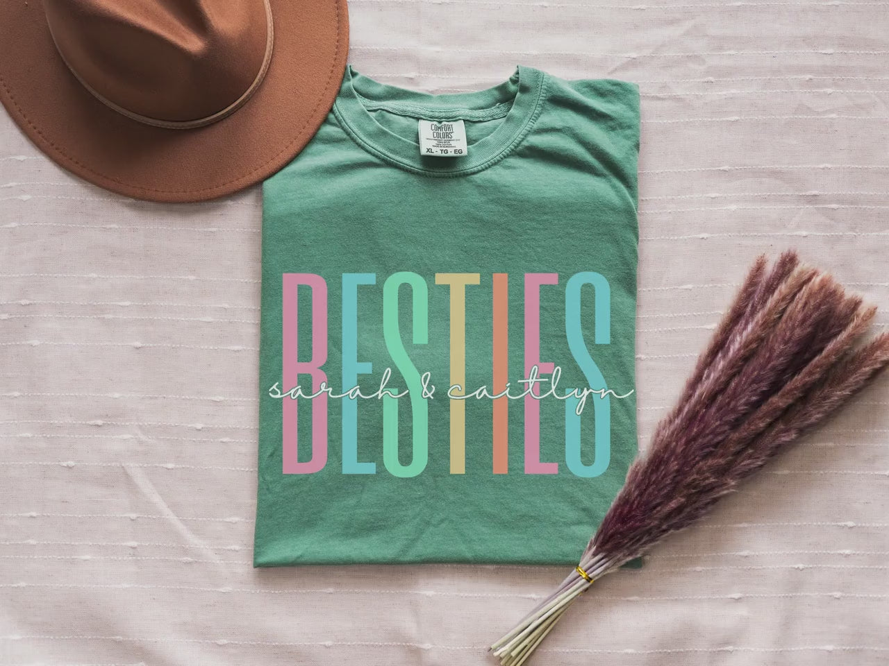 Custom Besties Shirt Personalized BFF TShirt Matching Best Friend Outfits Best Friend Gift Cute Bestie Tee BFF Birthday Gift