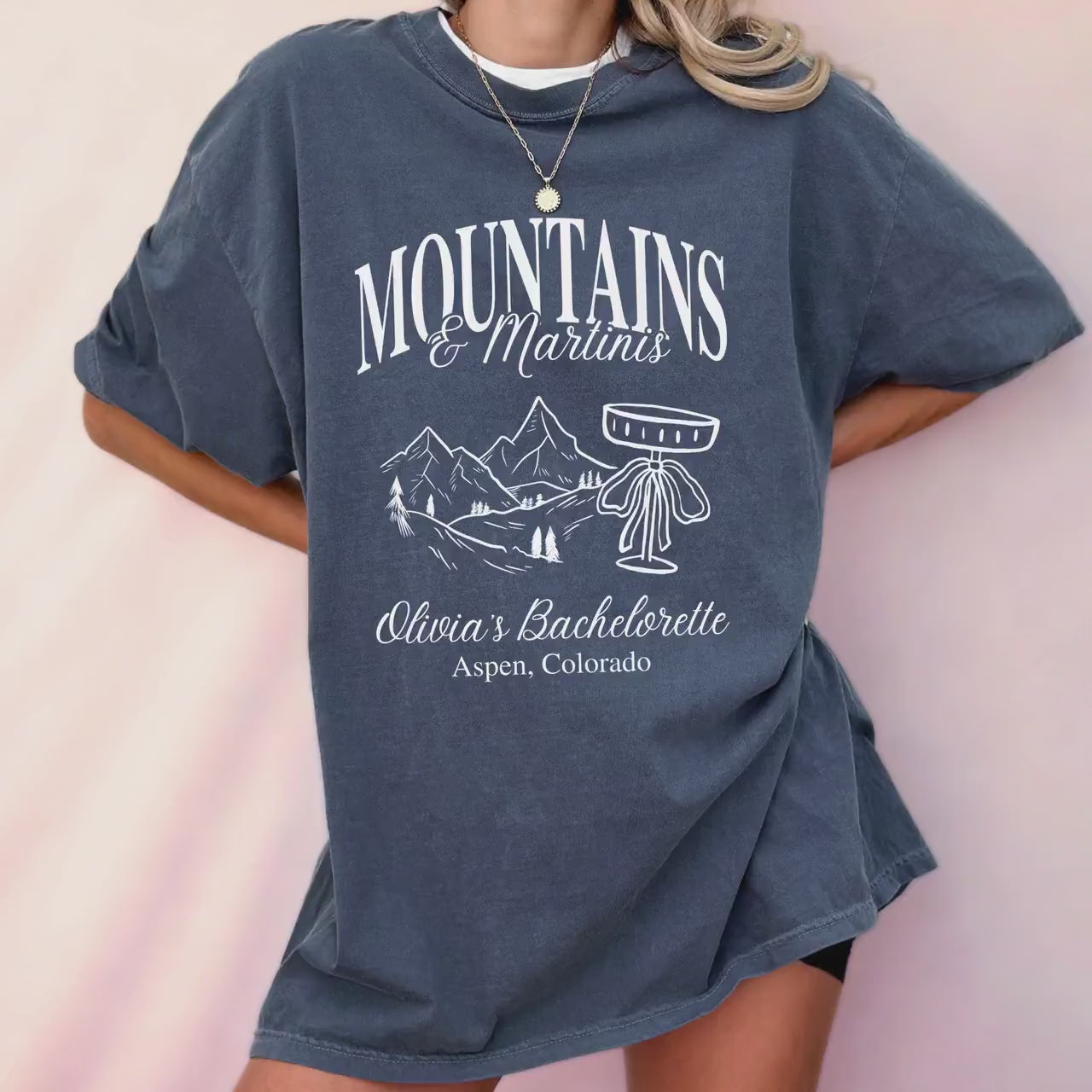 Custom Mountain Bachelorette Party Shirt Matching Cabin Crew Bridal Party Tee Mountains And Martinis Group Shirts Bachelorette Trip Mountain
